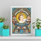 Quadro Evita Republica Argentina 33x24cm Moldura:madeira Preta