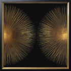 Quadro Explosion II Dourado 80x80cm