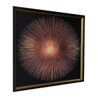 Quadro Explosion III Dourado 80x80cm