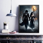 Quadro Exu E Pombagira 45x34cm - Com Vidro Moldura:madeira Pr