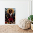 Quadro Exu Elegbára - Eleguá 33x24cm - Com Vidro Moldura:made