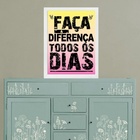Quadro Faça A Diferença Todos Os Dias 24x18cm - Com Vidro Mol