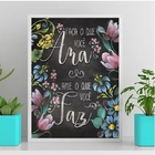 Quadro Faça O Que Você Ama 33x24cm - Com Vidro Moldura:madeir