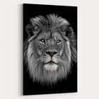 Quadro Face De Leão - 1 Tela