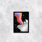 Quadro Fale Colorido 33x24cm - Com Vidro Moldura:madeira Bran