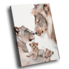 Quadro Família Aquarela  -- Br Artes