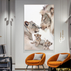 Quadro Família Aquarela -- Br Artes Grande 118x78