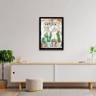 Quadro Família É Onde A Vida Começa 24x18cm - Com Vidro Moldu