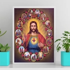 Quadro Fases Da Vida De Jesus Cristo 24x18cm Moldura:madeira