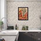 Quadro Fatia De Pizza 45x34cm - Com Vidro Moldura:madeira Bra