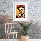 Quadro Feminino Fashion Flor E Perfume - 60x48cm Moldura:made