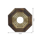 Quadro Feng Shui Baguá Céu Anterior Com Espelho Convexo 13cm