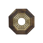 Quadro Feng Shui Baguá Céu Anterior Com Espelho Convexo 13cm