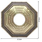 Quadro Feng Shui Baguá Céu Anterior Com Espelho Convexo 37cm