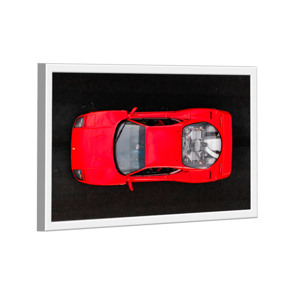Quadro Ferrari F40 Vermelha Cima -- Br Artes