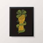 Quadro Figa Salve Sua Força 45x34cm - Com Vidro Moldura:madei