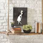 Quadro Figurativo Beijo Segunda Guerra 24x18cm - Com Vidro Mo