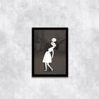 Quadro Figurativo Beijo Segunda Guerra 24x18cm - Com Vidro Mo