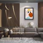 Quadro Figurativo Série Mulher Verão 3 24x18cm - Com Vidro Mo