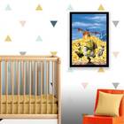 Quadro Filme Shrek 45x34cm - Com Vidro Moldura:madeira Branca