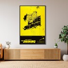 Quadro Filmes Amarelo com Vidro 50x70cm Arte Própria