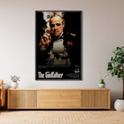 Quadro Filmes Preto com Vidro 50x70cm Arte Própria