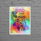 Quadro Filtro Sonhos Nothing Is Impossible 33x24cm Moldura:ma