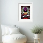 Quadro Fique Rico Ou Morra Tentando- 60x48cm Moldura Preta