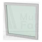 Quadro Fixo Com Vidro Em Aluminio Branco