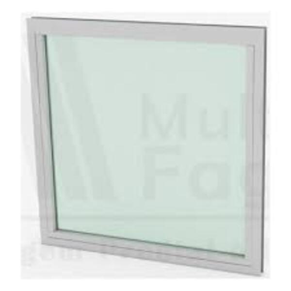 Quadro Fixo Com Vidro Em Aluminio Branco