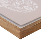 Quadro Floating Hamsa Marrom com Vidro 40x30cm Kapos