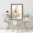 Quadro Flor Branco Gelo - 60x48cm Moldura:madeira Preta