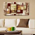 Quadro Floral Marrom 55x100cm