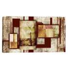 Quadro Floral Marrom 55x100cm