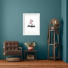 Quadro Floral Saudade - 60x48cm Moldura:madeira Branca