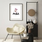 Quadro Floral Saudade - 60x48cm Moldura:madeira Branca