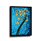 Quadro Flores Douradas