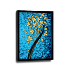 Quadro Flores Douradas