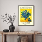 Quadro Flores Impressionistas - Van Gogh 24x18cm - Com Vidro