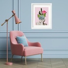 Quadro Florescendo Ideias - 60x48cm Moldura:madeira Branca