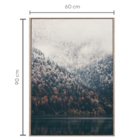 Quadro Floresta North A Bege E Terracota 60x90cm