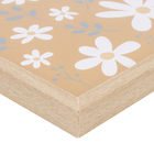 Quadro Flowers Laranja com Vidro 30x40 Arte Própria