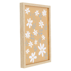 Quadro Flowers Laranja com Vidro 30x40 Arte Própria