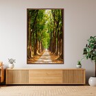 Quadro Folhagem Verde com Vidro 120x80cm Arte Própria