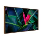 Quadro Folhagem Verde com Vidro 130x80cm Arte Própria