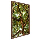 Quadro Folhagem Verde com Vidro 130x90cm Arte Própria