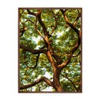 Quadro Folhagem Verde com Vidro 130x90cm Arte Própria