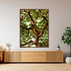 Quadro Folhagem Verde com Vidro 130x90cm Arte Própria