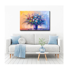 Quadro Folhas E Flores Color Flowers Borda Infinita 120 X 80
