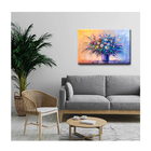 Quadro Folhas E Flores Color Flowers Borda Infinita 90 X 60 Cm